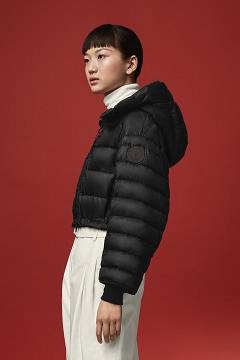 Chamarras Canada Goose Mujer Mexico - Serdang Chaqueta De Plumas Negros WA8065129